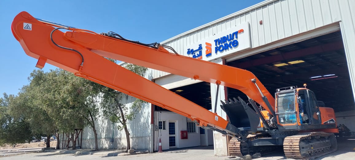 حفّار Doosan في موقع عمل سعودي